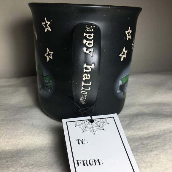 Cobwebs & Cauldrons Halloween Coffee Mug - Skeleton Driver - Cool Car NEW w/tag - Picture 2 of 6